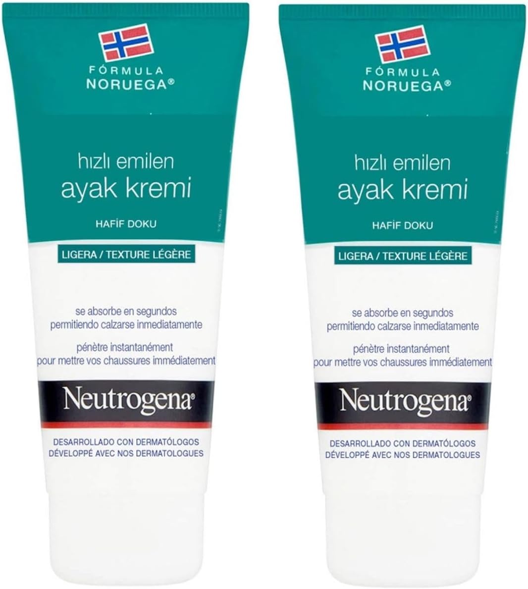 Neutrogena Norveç Formülü Hızlı Emilen Ayak Kremi 100 Ml 2 Adet