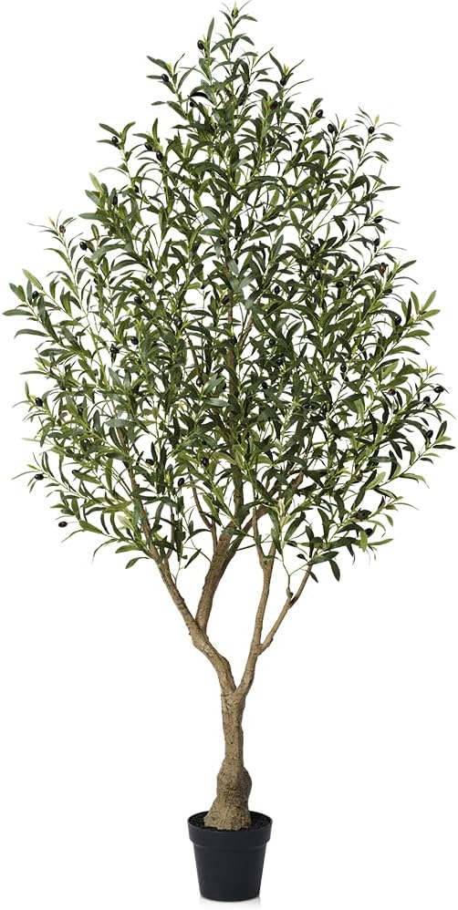 VeriNatural Artificial Olive Tree 210cm, UV Resistant Faux Plant
