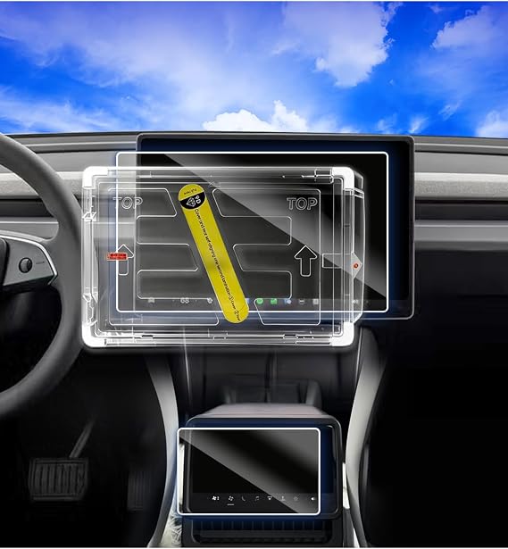 2026 Tesla Model Y Juniperプレミアムパフォーマンススクリーンプロテクターアンチグレア。