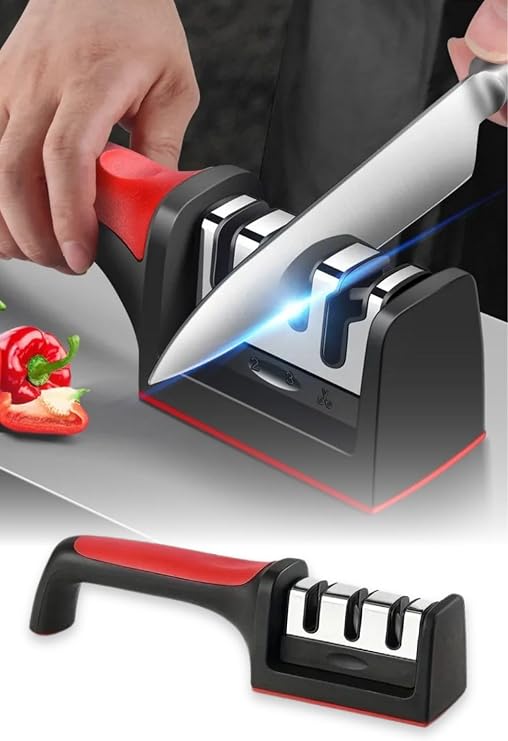 Profesyonel Bıçak Bileyici 3 Açılı Elmas Seramik Tungsten Çelik El Bıçakları Bileme