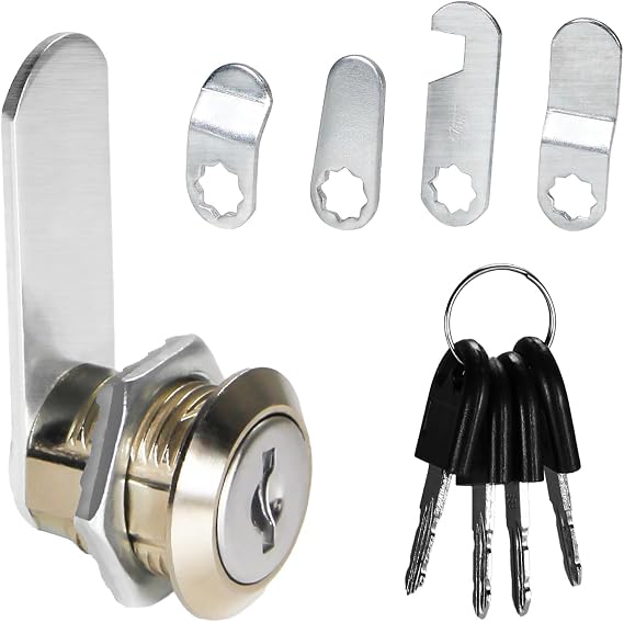 16mm Mailbox Lock, Drawer Cam Lock with Keys for Cabinet Cupboard