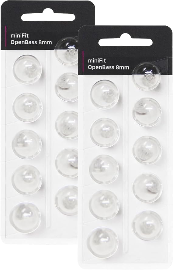 Oticon交換用補聴器ドーム、Oticon Miniifitオープンバスベントドーム8mm/2パック、Oticon補聴器用品用ユニバーサルドーム。