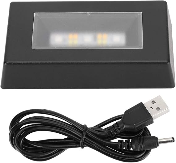 HERCHR LED Display Multicolor Light Base for 3D Crystal Art, 7 Color LED Display Base Color Changing Light Stand with USB Cable
