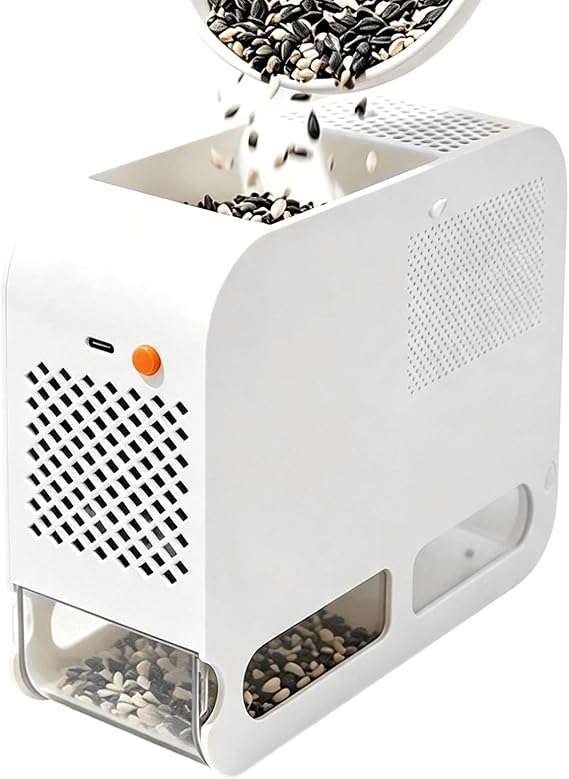Bird Seed Shell Separator Electric Blower With Drawers