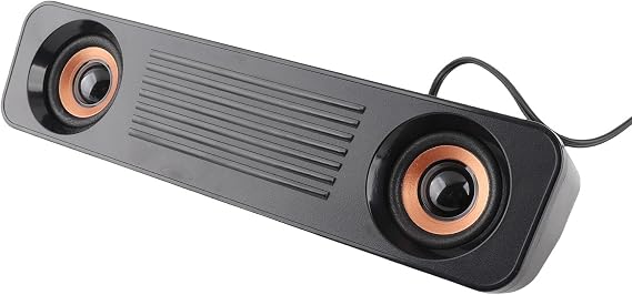 Wired Speaker HiFi Stereo Subwoofer USB Powered 3.5mm Plug Compatible with Most Smart Devices