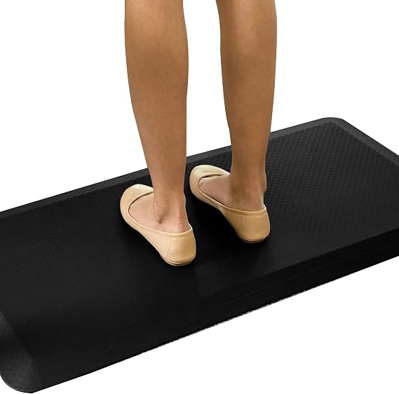 FlexiSpot Standing Desk Anti-Fatigue Mat Comfort Kitchen Floor Mat Flat Kitchen mats Black