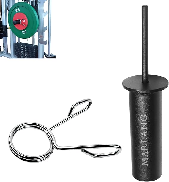 MARLANG Weight Stack Pin Gym Pin Extender with Spring Clip Collar