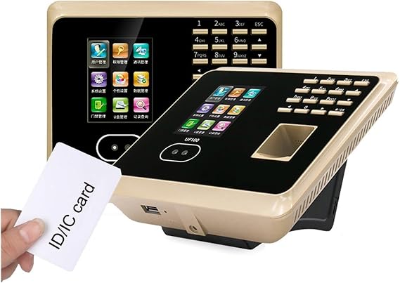 Time Attendance Machine, UF100 Face Recognition Time Attendance Machine with Fingerprint Reader TCP/IP Time Clock Optional(1)