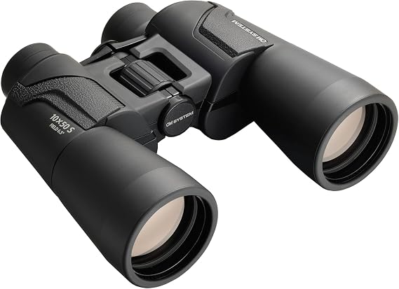 OM SYSTEM 10x50 S Binoculars - Wide View Field Glasses for Birdwatching