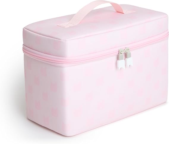Tonies オールインワン トラベルバッグ - Toniebox 2、Tonieplayコントローラー、ヘッドフォン、ゲーム2個、充電器、4つのフィギュア用の頑丈なハードケース - クラウドピンク