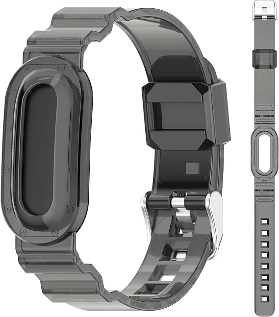 透明クリアバンド Google Fitbit Air対応 バンパーケース付き ゼリー 通気性 TPUリストバンド スポーツ交換用ストラップ Fitbit Air メンズ レディース