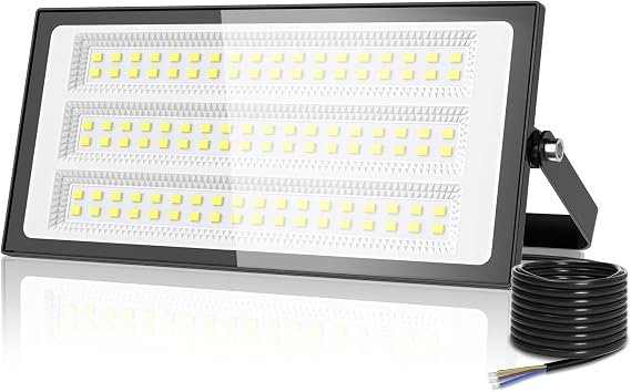 100W LED Floodlight Outdoor - Super Bright 10000LM Outdoor Security Lights IP66 Waterproof Flood Lighting 6000K Cool White Wall Light Outdoor Lights for Garage Patio Backyard Front Yard [Energy Class F]