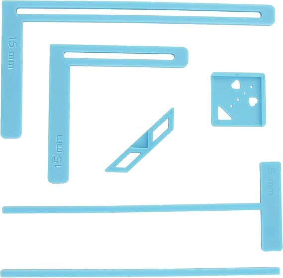 6Pcs Bookbinding Stencil Set for Journal & Scrapbooking