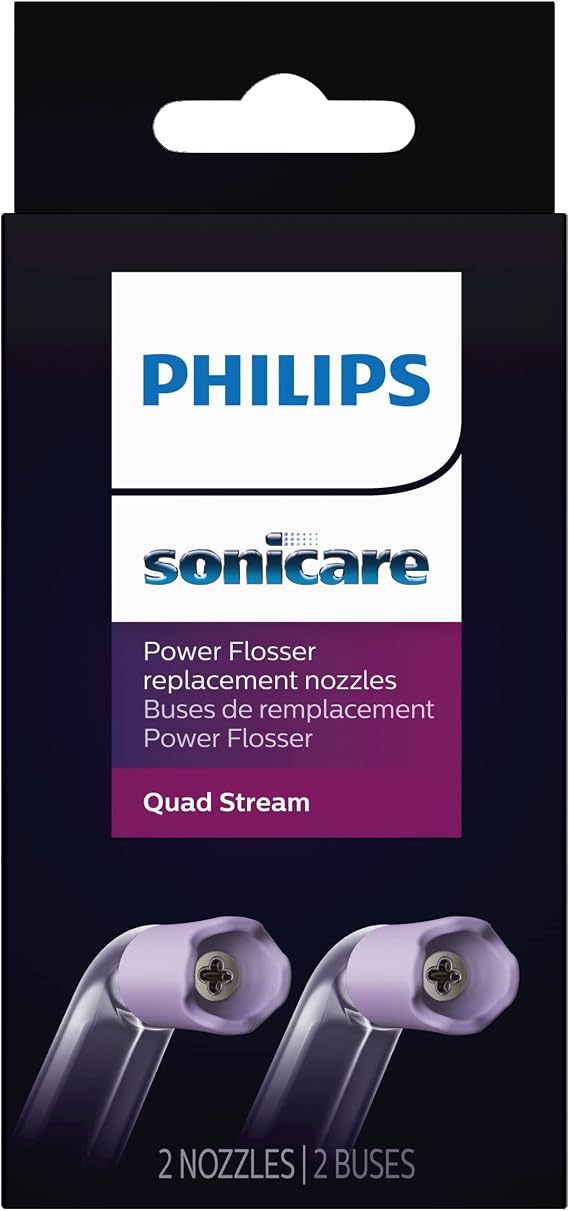 SONICARE Philips Power Flosser Quad Stream Tips (F3), 2 adet, Beyaz HX3062/00