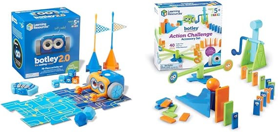 Learning Resources Botley 2.0 Activity Set, Programming Robot for Kids, STEM Toys, Early Coding Games, 78 Pieces, Age 5+