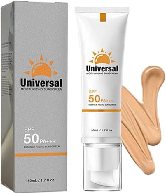 Tinted Moisturizing Sunscreen SPF50, Universal Protector Solar, Travel Size Sunscreen, Lightweight, Waterproof for Sensitive Skin, Refreshing and Does Not Harm The Skin (1)