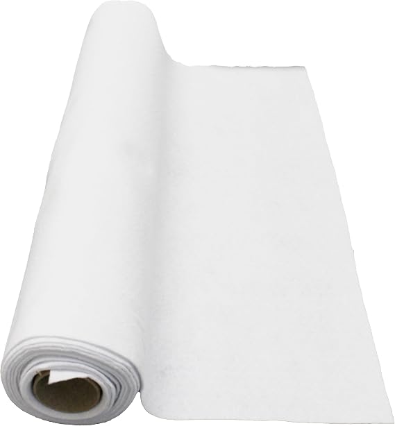 Bright Ideas Felt Roll – White. Sheet Size: 45cm x 2.5m, 1.4mm Soft Polyester Felt Roll. Ideal for Craftwork, Sewing, Patchwork and Arts & Crafts. BI8083.