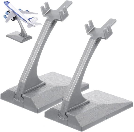 2 Pcs Aircraft Models Stands, Plastic Model Plane Display Stand Mini Plane Model Holder Without Airplane Model