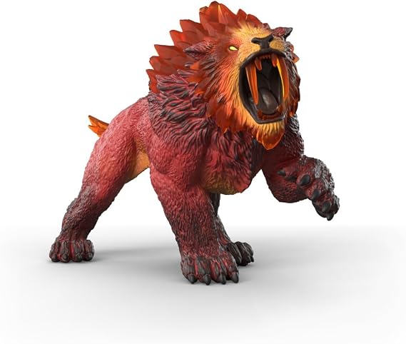 Schleich Eldrador - Lava Sabertoothed Tiger Toy Figurine - Kids 7+ | 70899