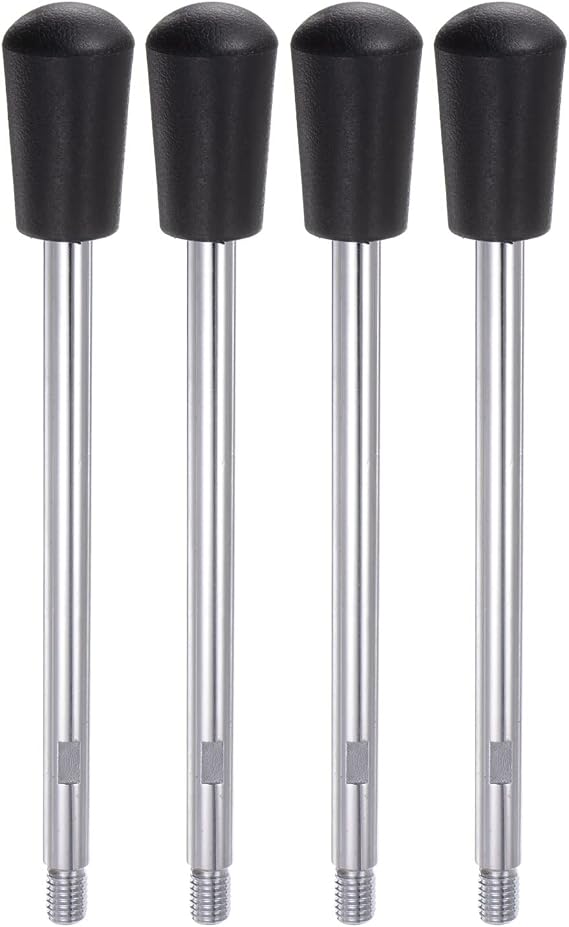 sourcing map 4pcs Clamping Handles, M10 Thread 200mm (8") Length