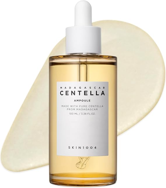 Skin1004 Madagascar Centella Ampoule 100 (100 ml or 3.38 floz), facial serum, 100% Centella Asiatica extract, for soothing sensitive and acne-prone skin