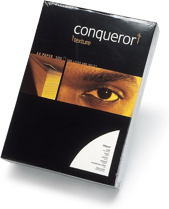 Conqueror A4 Paper High White Laid Watermark 50 Sheets