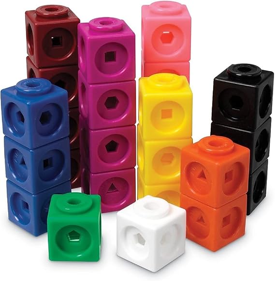 Learning Resources MathLink Cubes - Set of 1000 Cubes