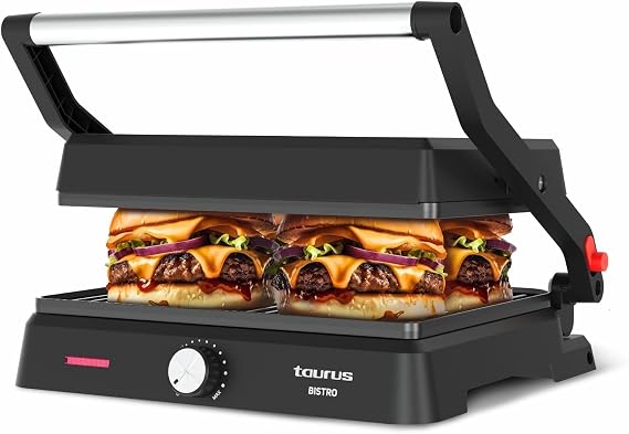 Taurus - Grill 2600W, 2 in 1 iron, 180° opening, adjustable thermostat