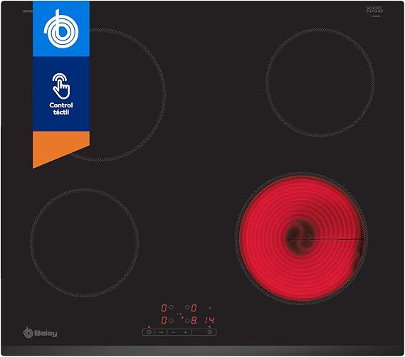 Balay, Ceramic Hob, 60 cm, 4 Zones, Front Bezel, 3EB720LR [Energy Class A]