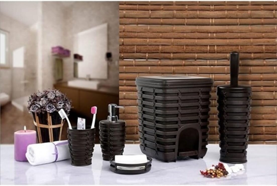 Primanova Palm 5 Li Banyo Seti, Kahverengi