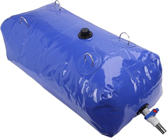 Water Storage Bladder, MultiLayer PVC Soft Bladder, Large Capacity 110L for Camping and Emergency Use