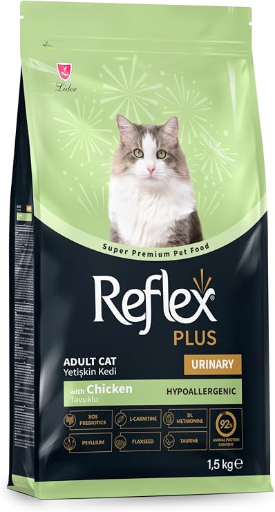 Reflex Plus Urinary Tavuklu Yetişkin Kedi Maması, 1,5 kg RE-K15U
