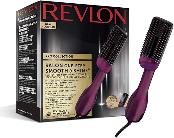 Revlon Pro Collection Salon One-Step Smooth &amp; Shine Hair Dryer &amp; Smoothing Styler, RVDR5232