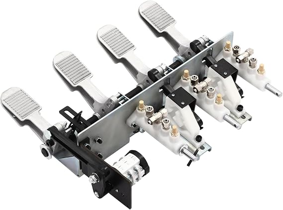 Tire Changer Machine with Aluminum Frame, 4 Pedal Foot Control Air Pneumatic Valve Switch, Automotive Tools for Easy Tire Replacement