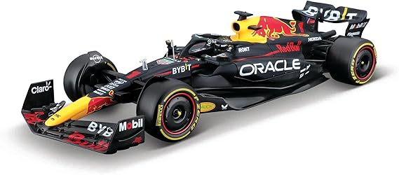Bburago Formula 1 RED BULL RACING RB19 2023 WITH HELMET VERSTAPPEN 1:24 Scale Die-Cast Collectible Race Car