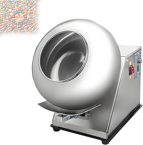Small Commercial Mini Chocolate Panning Machine, Electric Sugar Coating,Automatic Tablet Coating Machine, for Pharmaceutical and Food Industries