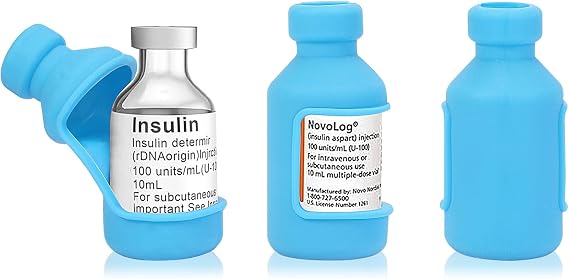 JAKAGO Insulin Vial Bottle Protector Sleeve for Diabetic 3 Pack