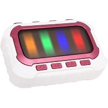 Chrees Fingertip Rhythm Game Machine, Portable LED Light Handheld Game with 4 Modes 4 Difficulty Levels, for Hand Eye Coordination and Concentration Training