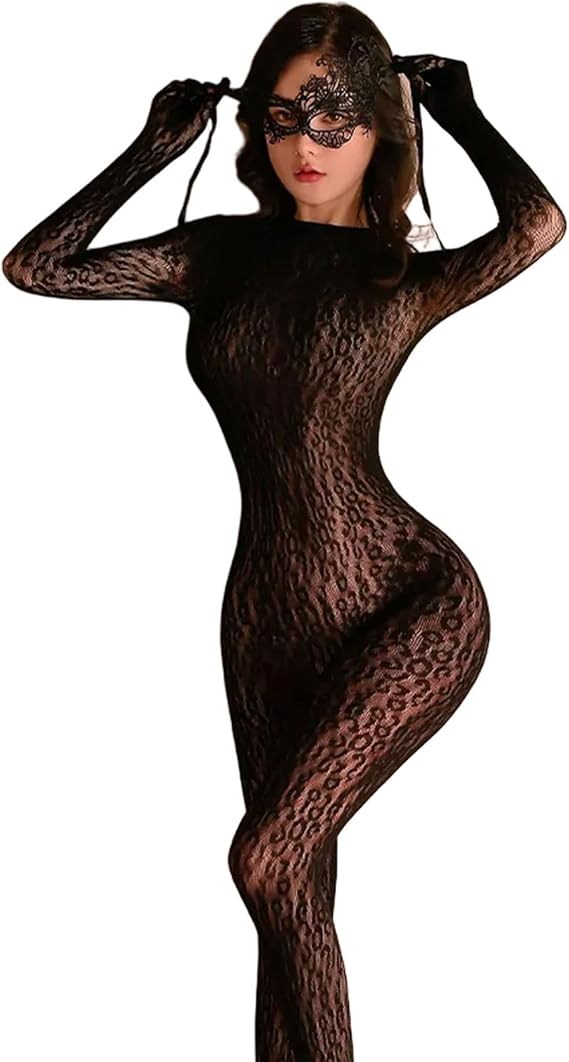 450 Sexy Lingerie, Leotard, See-through, Body Tights, Full Body Tights, Sexy, Sheer, Sexy Lingerie, Extreme, Women's, Lovely Lace, Sexy Costume, Seductive Underwear