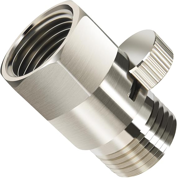MAYYAYA Brass Shower Head Flow Control Valve, NTP1/2 Metal Shut-off Valve