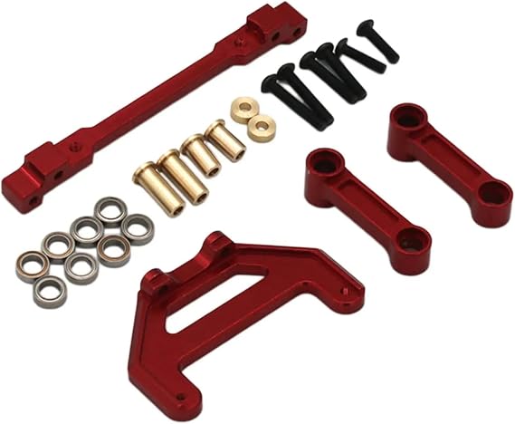 Compatible With Km For Tank 300 1/8 RC Car Upgrade Modification Parts Accessories Steering Components RC Repair Parts(Red)
