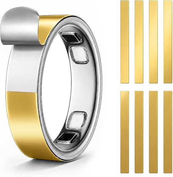 Oura Ring Gen 5用超薄型クリアクスキンカバー 8枚パック