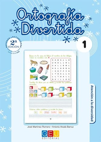 Ortografía divertida 1 / Editorial GEU / 1º Primaria / Mejora la ortografía / Recomendado como apoyo / Con actividades sencillas de repaso