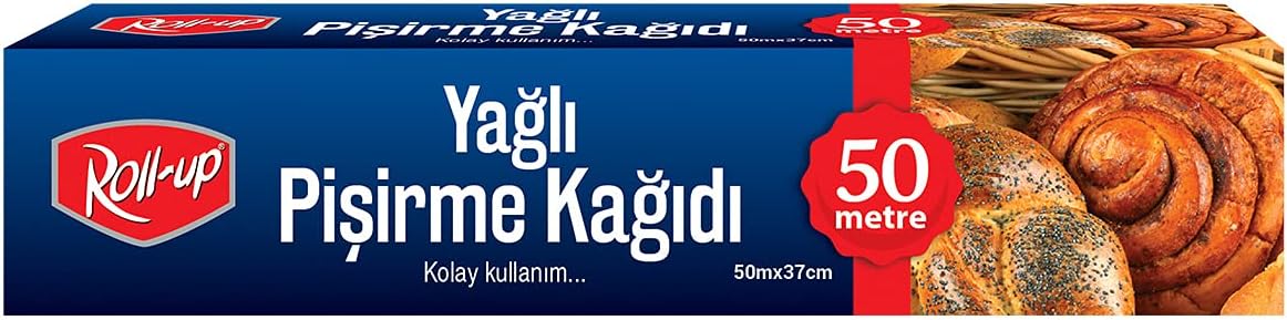 Roll-Up Pişirme Kağıdı 37cm x 50 m 1 Adet Beyaz