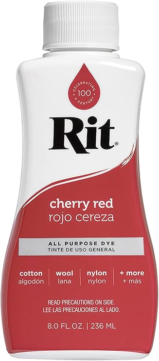Rit Dye Liquid 8 Fluid oz Cherry Red
