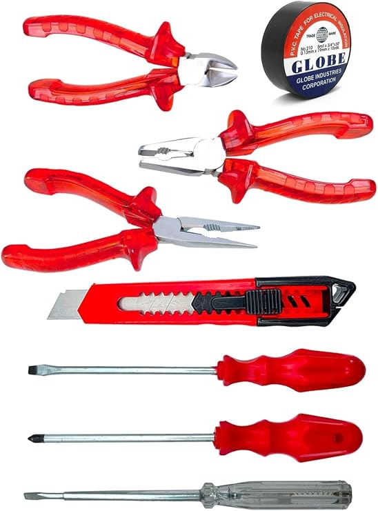 3 Lü Pense Set 3 Lü Tornavida Takımı Elektrik Bandı Falçata Hediiyeli Set...
