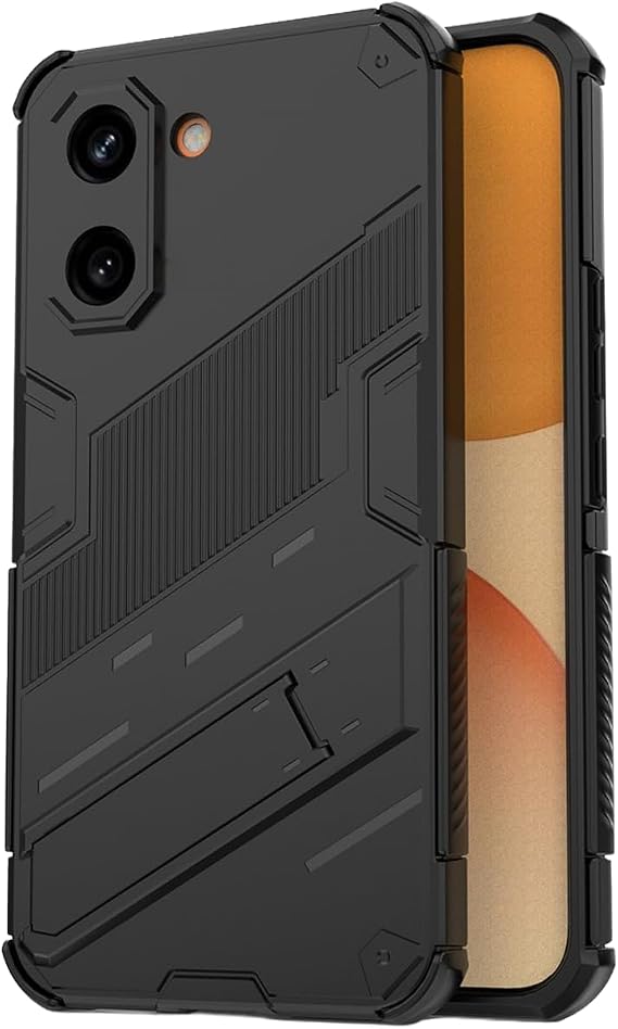 Microcase POCO X8 Pro 5G / Redmi Turbo 5 5G İle Uyumlu Matrix Serisi Armor Standlı Perfect Koruma Kılıf - Siyah AL3416