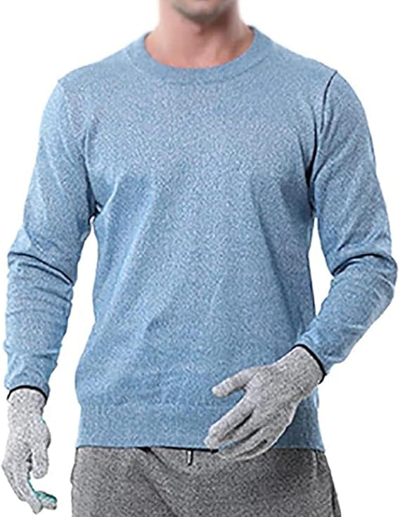 Anti Cut Stab Proof Clothing, Level 5 Protective Long-Sleeved T-Shirt for Handling, Glass Factory, Auto Repair, Security Work