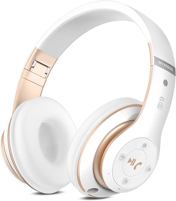 Rebocico Bluetooth Headphones Over Ear, 6 EQ Modes Wireless Headphones