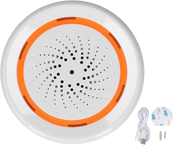 HEEPDD Smart Security Siren, Wireless Audible Alarm System with Remote Control, 90db Panic Button for Home Intrusion Detection